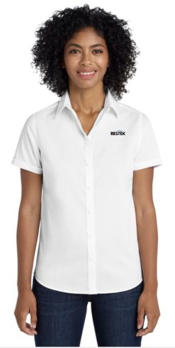Port Authority® Women's Short Sleeve SuperPro™ Twill Shirt